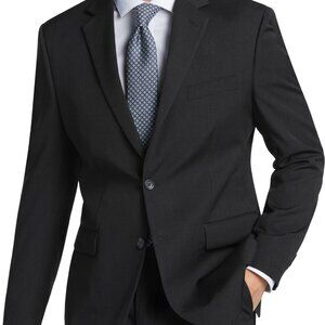 NEW Pronto Uomo Platinum Modern Fit Wool BLACK Suit Jacket BLAZER 36 REGULAR 36R